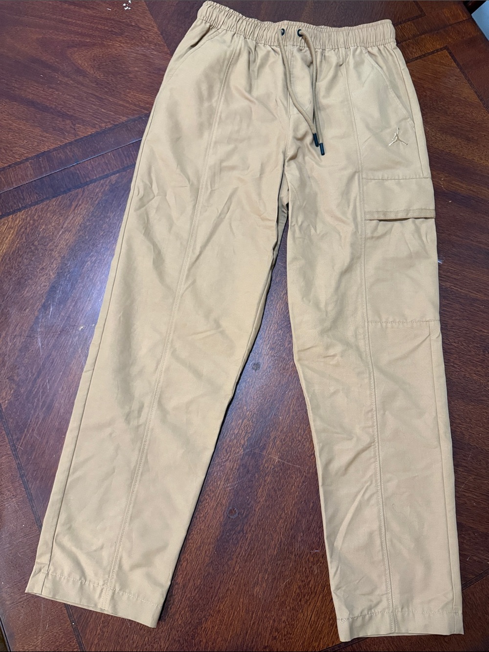 Jordan Khaki Cargo Pants with Drawstring Waist